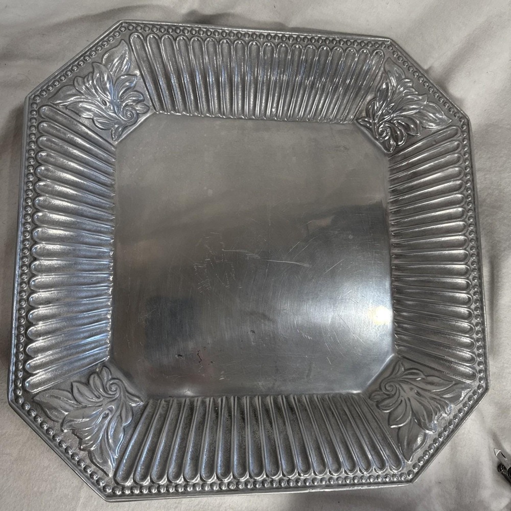 Lenox Butler's Pantry 14 3/8 Inch Square Cast Aluminum Serving Platter Server